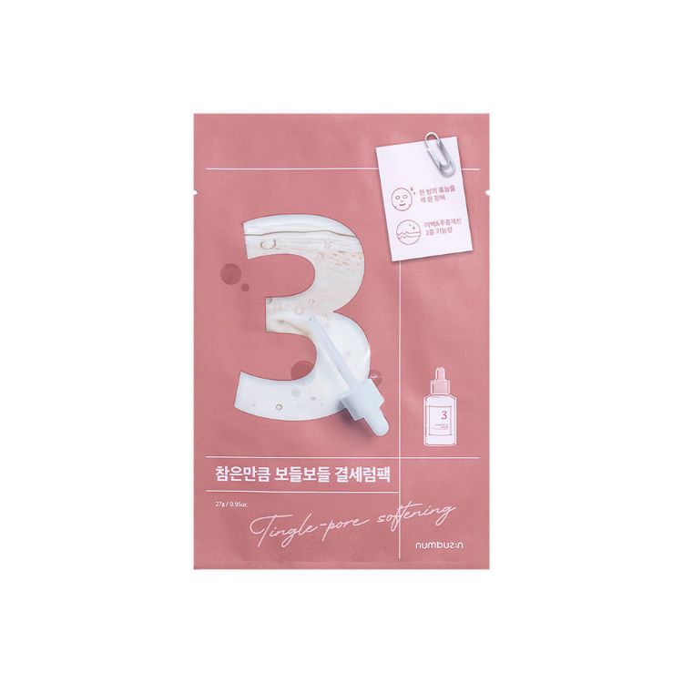 numbuzin - No.3 Tingle-Pore Softening Sheet Mask (10pcs)