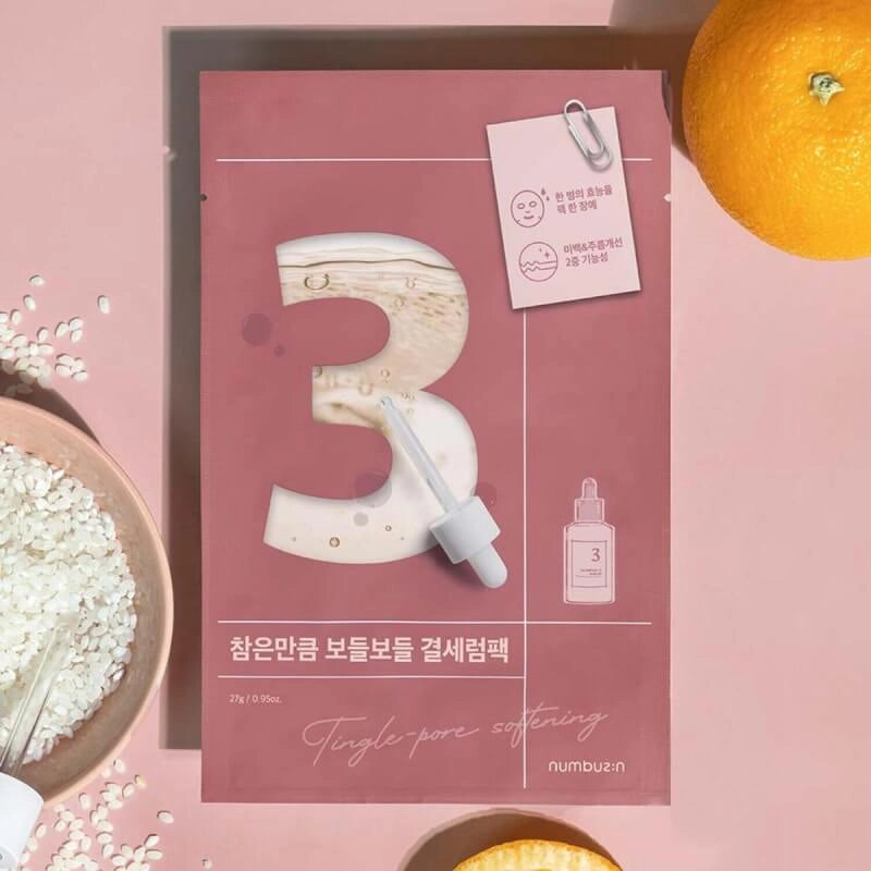 numbuzin - No.3 Tingle-Pore Softening Sheet Mask (10pcs)