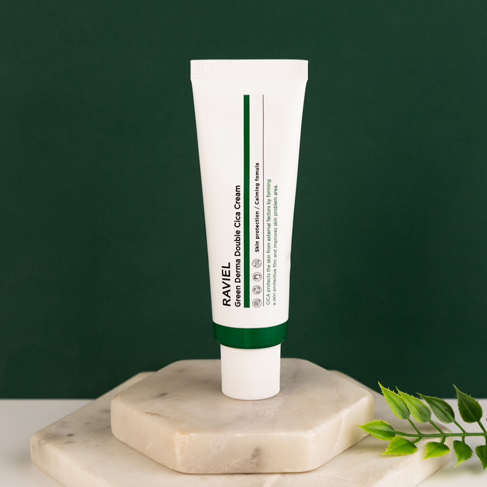 Raviel - Green Derma Double Cica Cream 雙重積雪草舒緩修護面霜 (50ml)