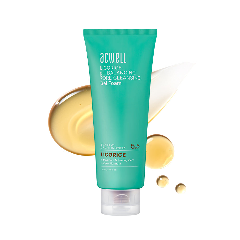 Acwell - Licorice Ph Balancing Pore Cleansing Gel Foam (160ml)