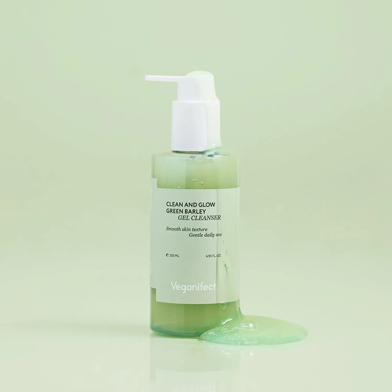 veganifect. - Clean and Glow Green Barley Gel Cleanser (205ml)