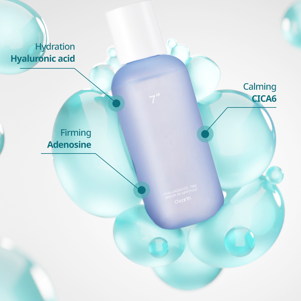 O'earth - Hyaluronic/Ca 7Sec Serum In Ampoule (105ml)