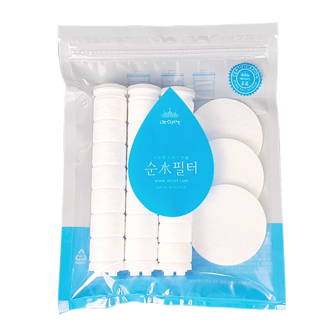 Atojet - Shower Head Set with 3 Head Filters and 3 Body Filters