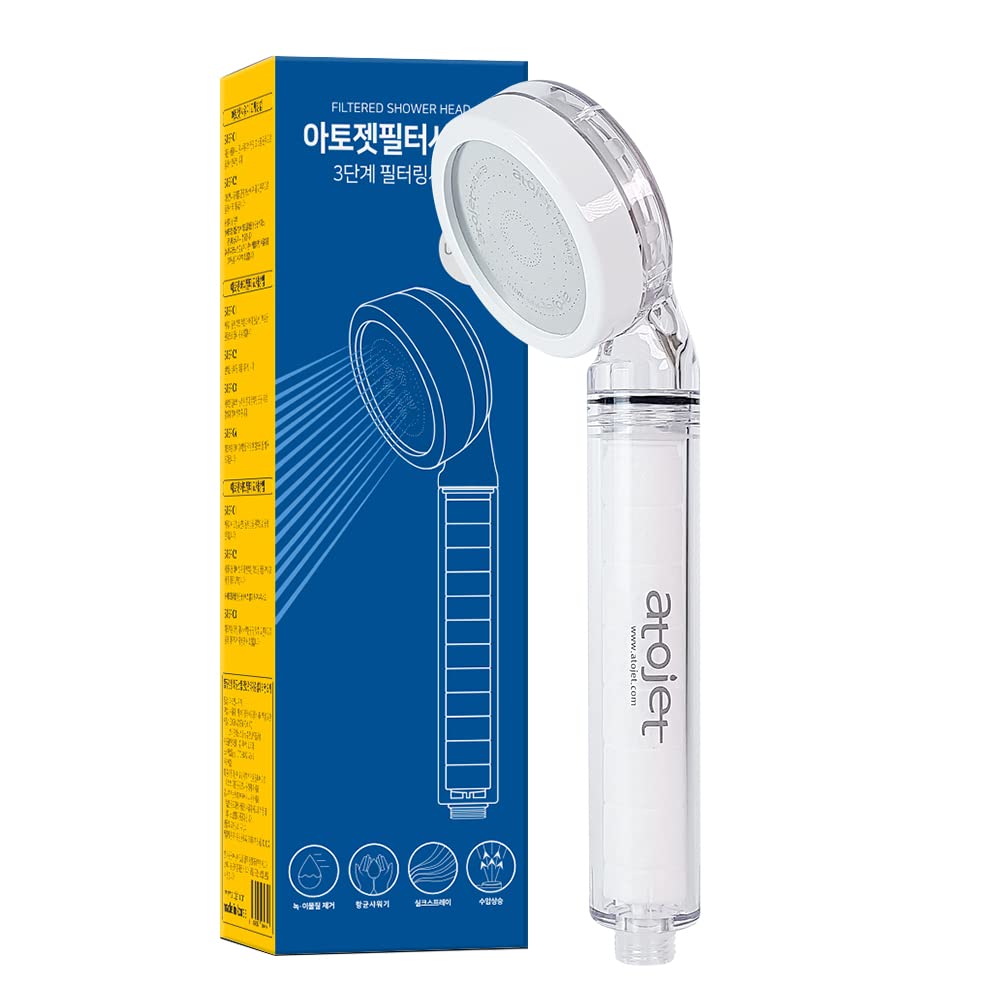 Atojet - Shower Head Set with 3 Head Filters and 3 Body Filters