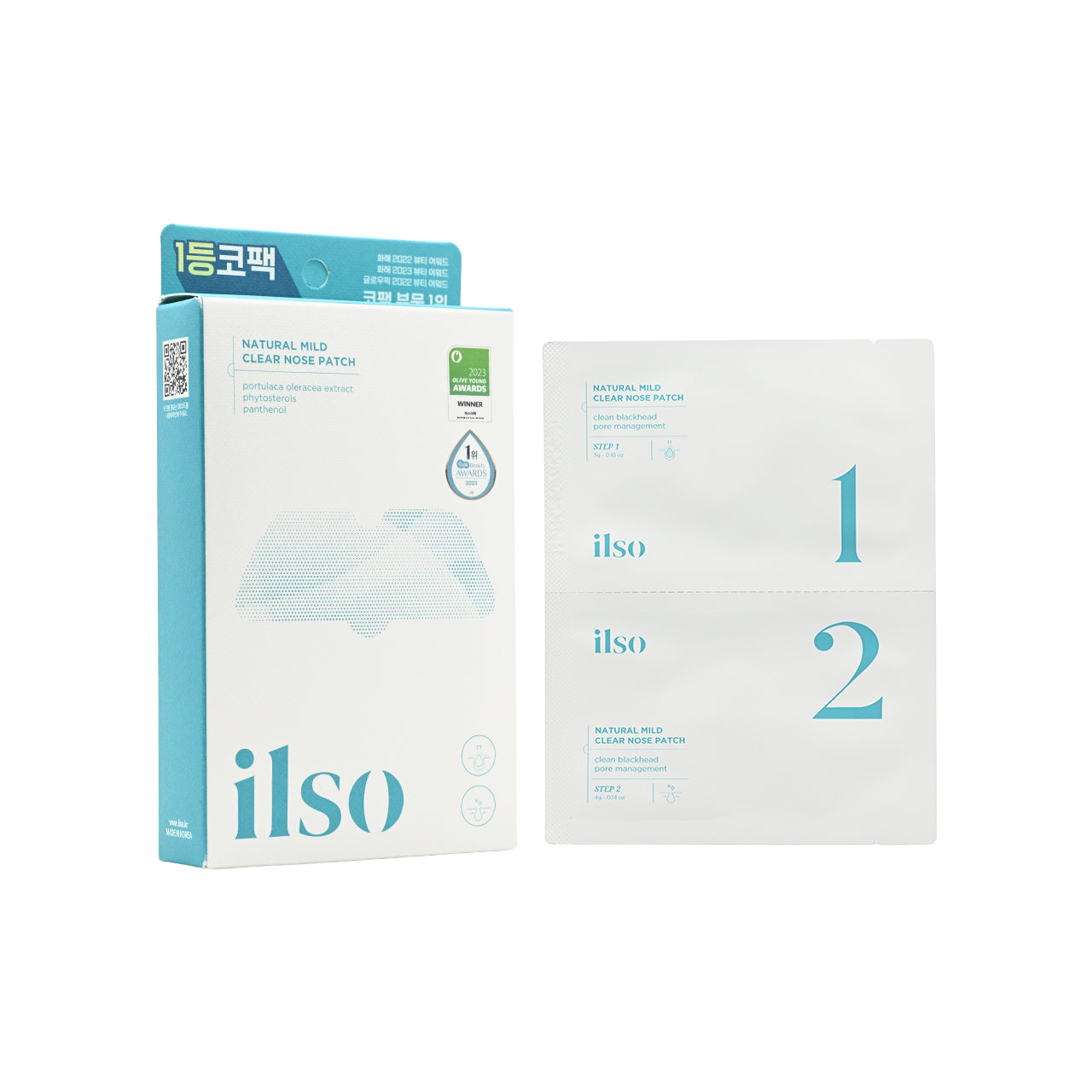 ilso - Natural Mild Clear Nose Pack (5 pcs)