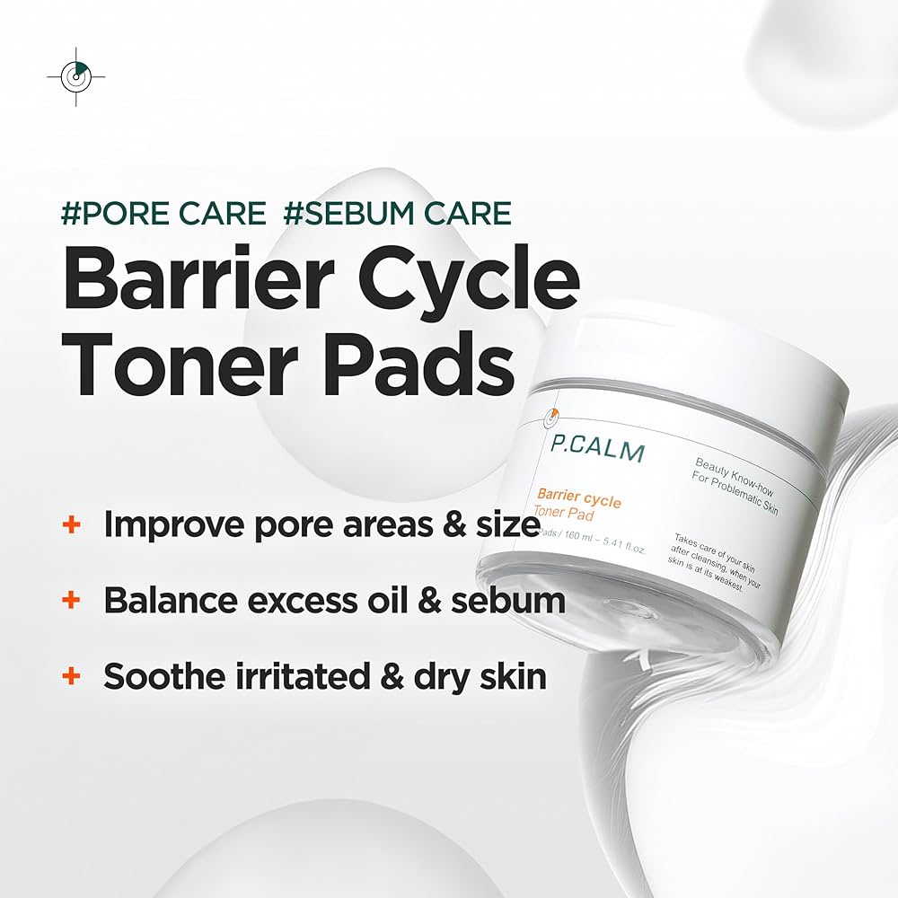 P.Calm - Barrier Cycle Toner Pad (60 pcs)