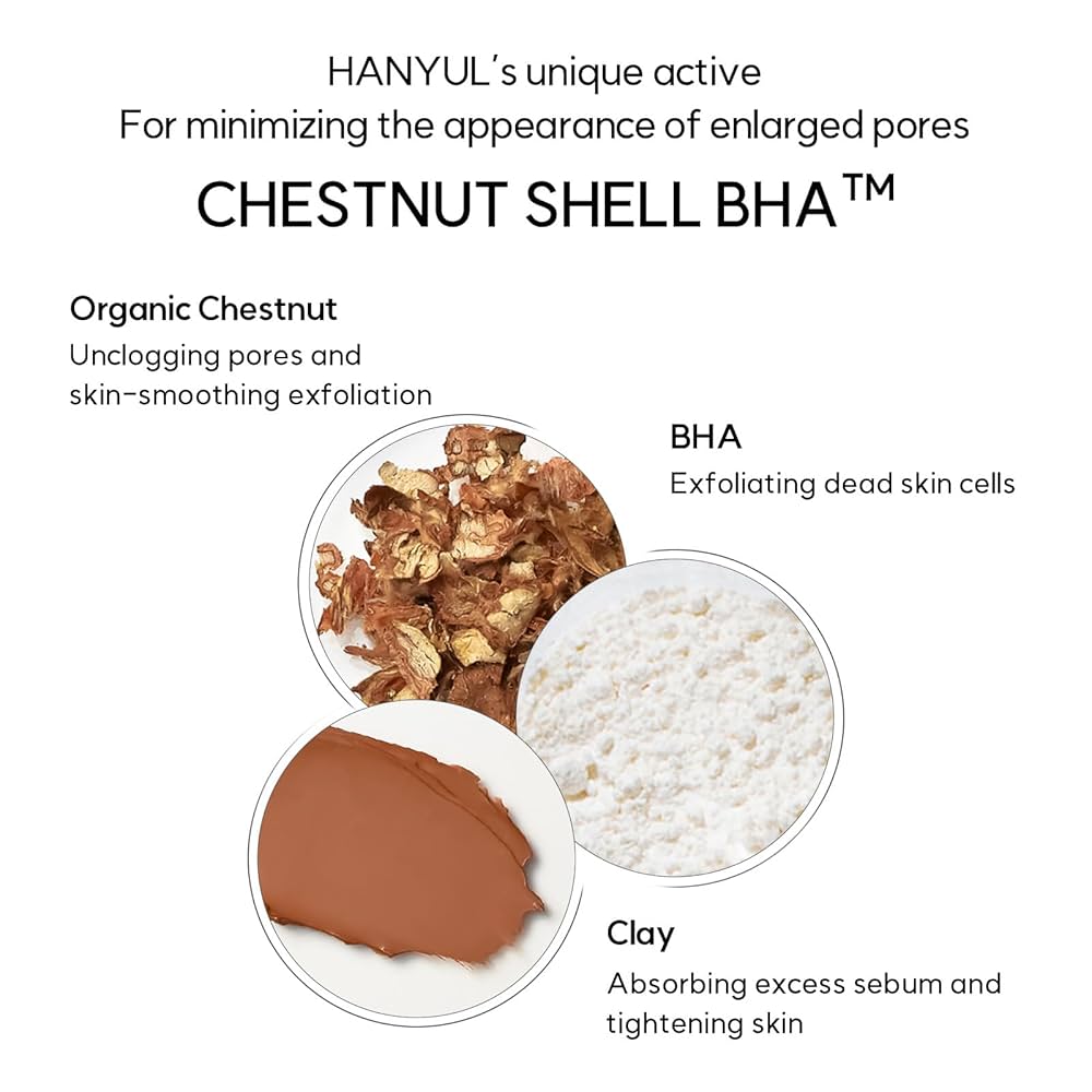 Hanyul - Soft Chestnut Sebum Controlling Pore Clay Pack (100ml)