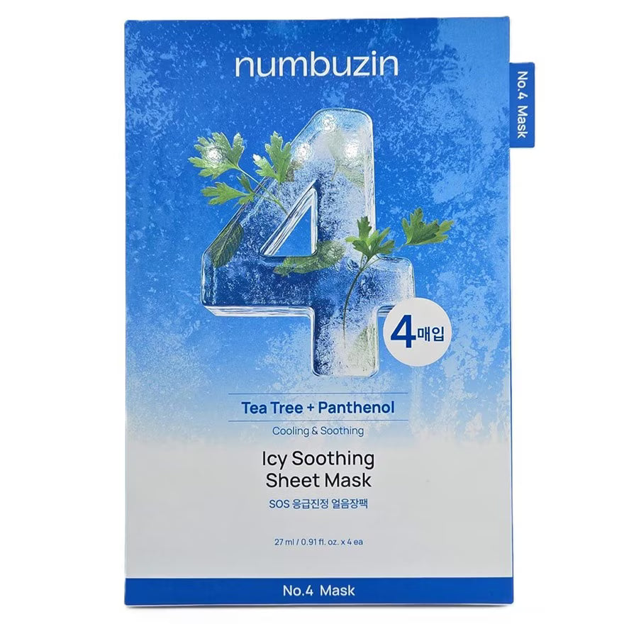 numbuzin - No.4 SOS Icy Soothing Sheet Mask (10pcs)