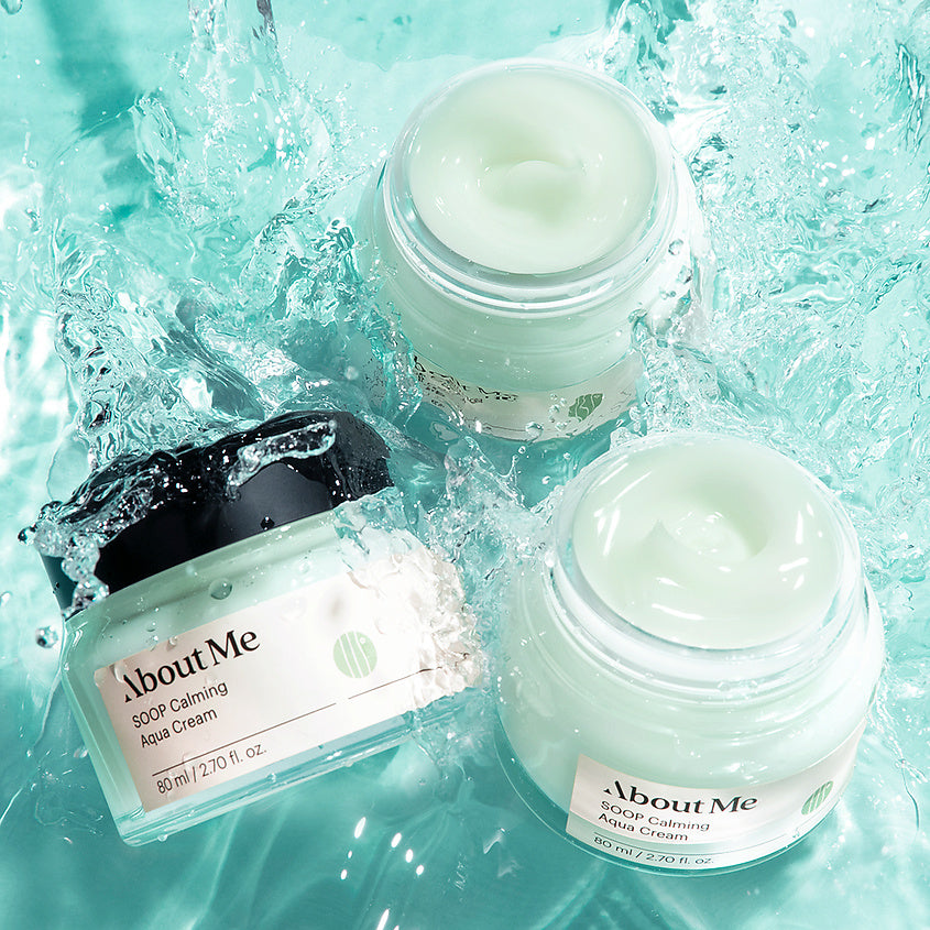 AboutMe - SOOP Calming Aqua Cream (80ml + 80ml Refill Set)
