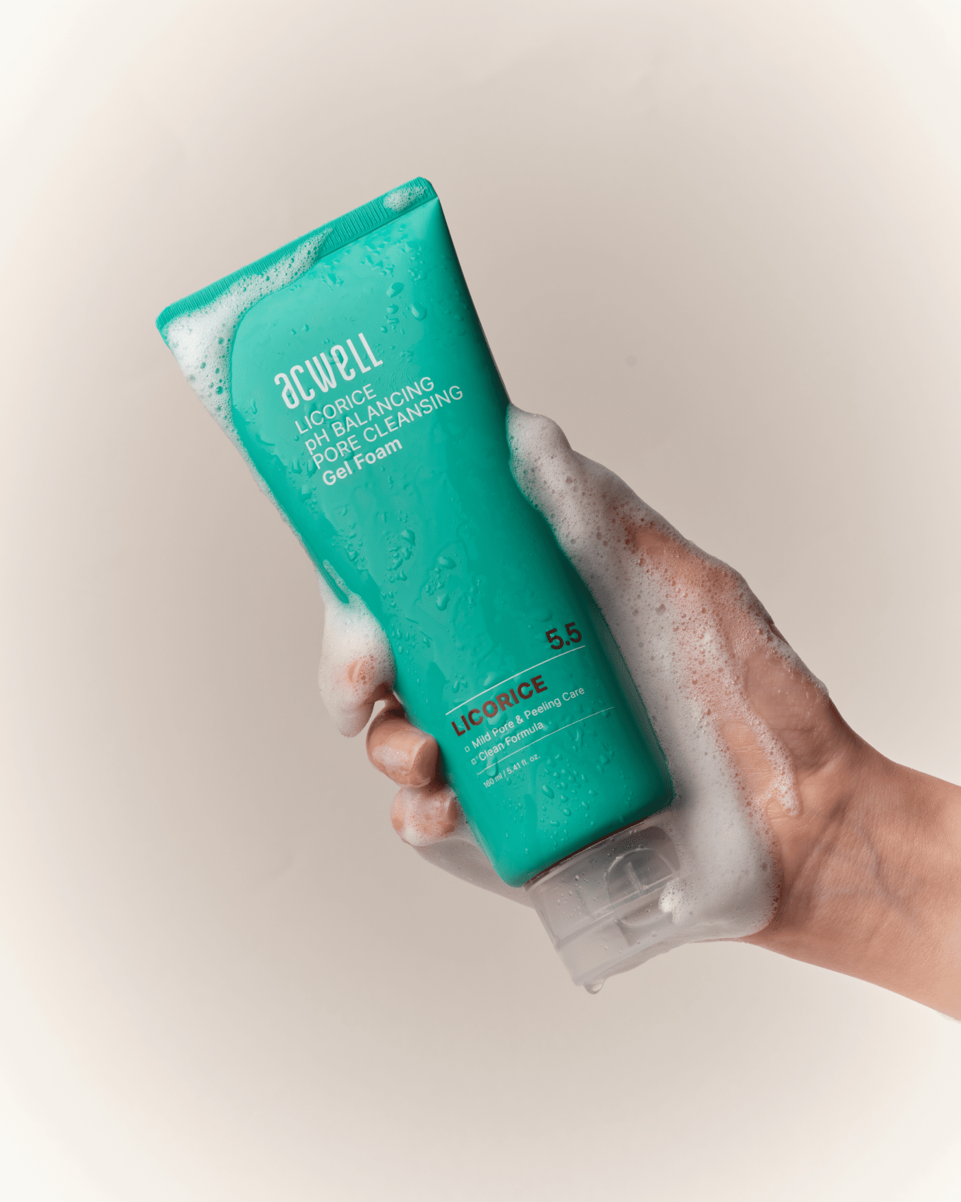 Acwell - Licorice Ph Balancing Pore Cleansing Gel Foam (160ml)