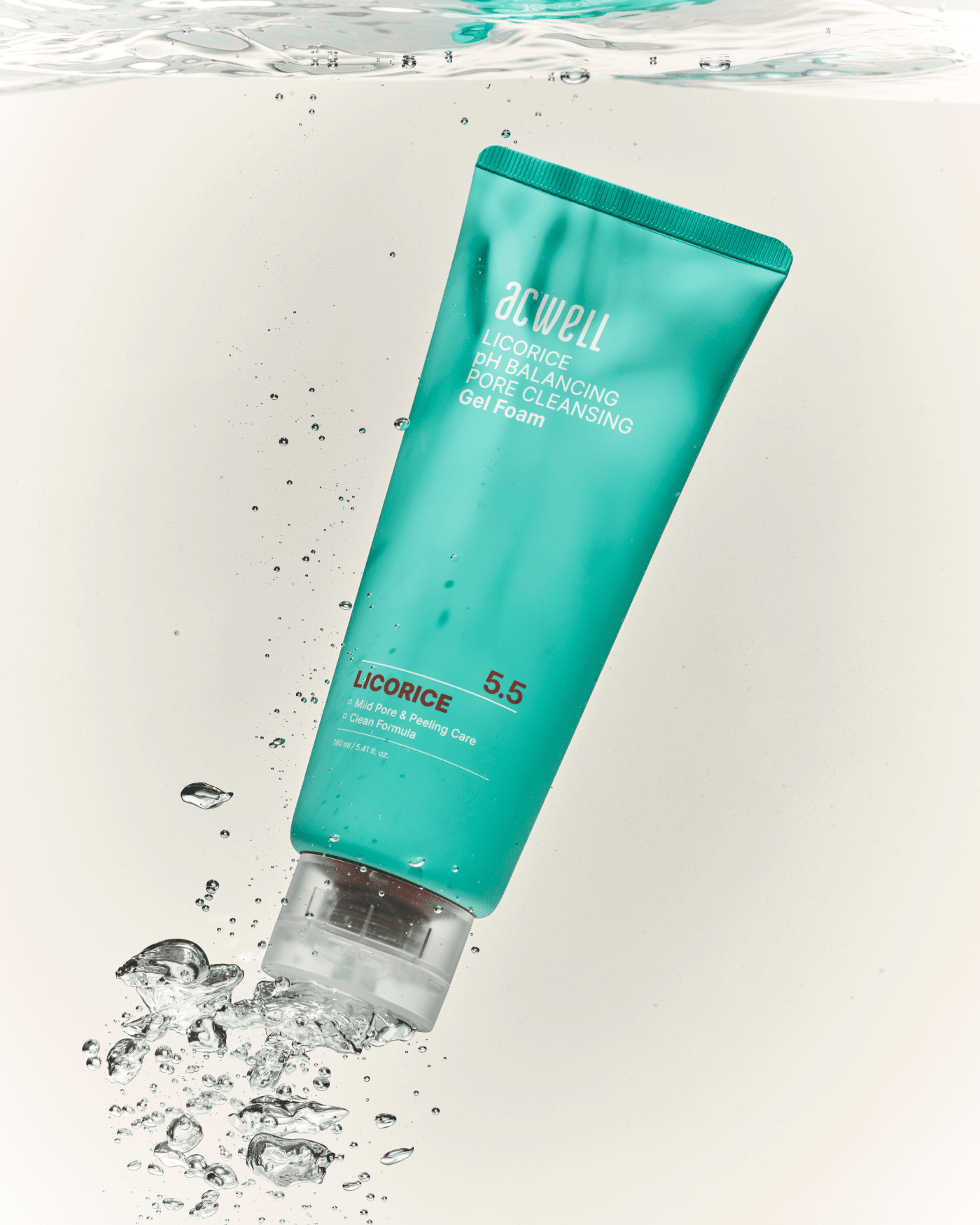 Acwell - Licorice Ph Balancing Pore Cleansing Gel Foam (160ml)