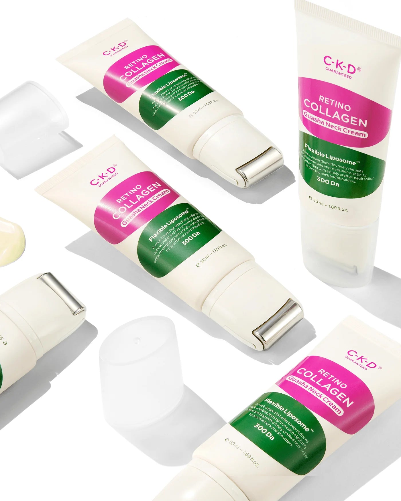 CKD - Retino Collagen Guasha Neck Cream (50ml + 1ml 3pc, 1 Set)