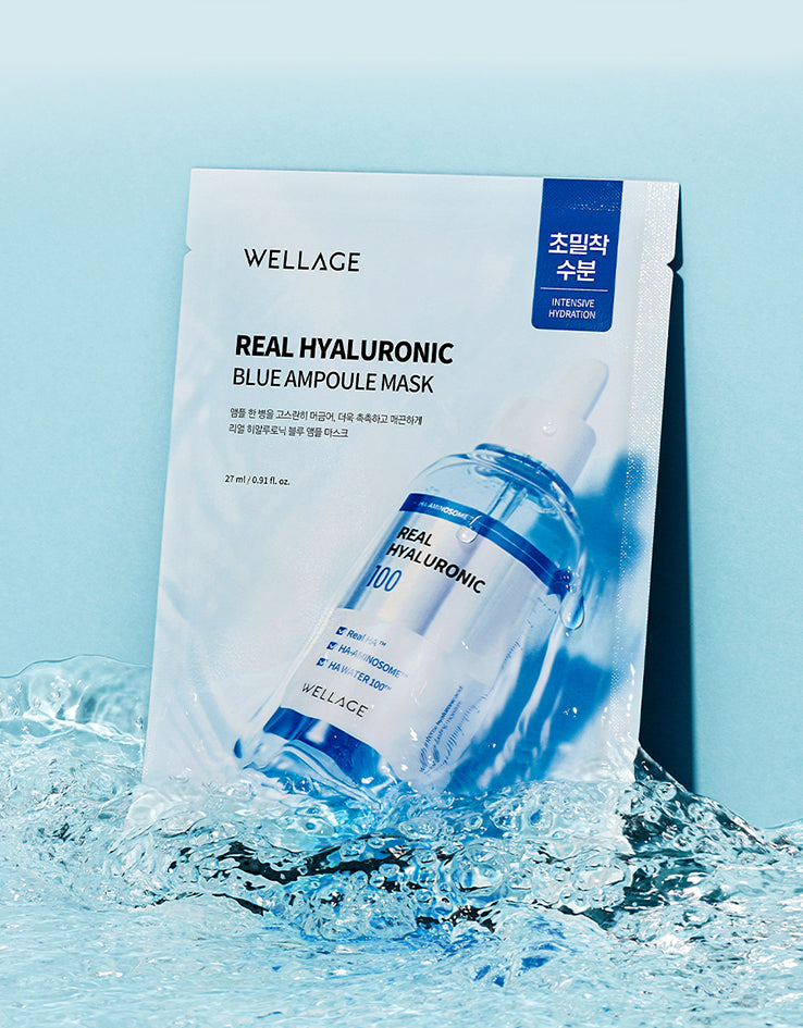 Wellage - Real Hyaluronic Blue 100 Ampoule (Set 100ml + 75ml)