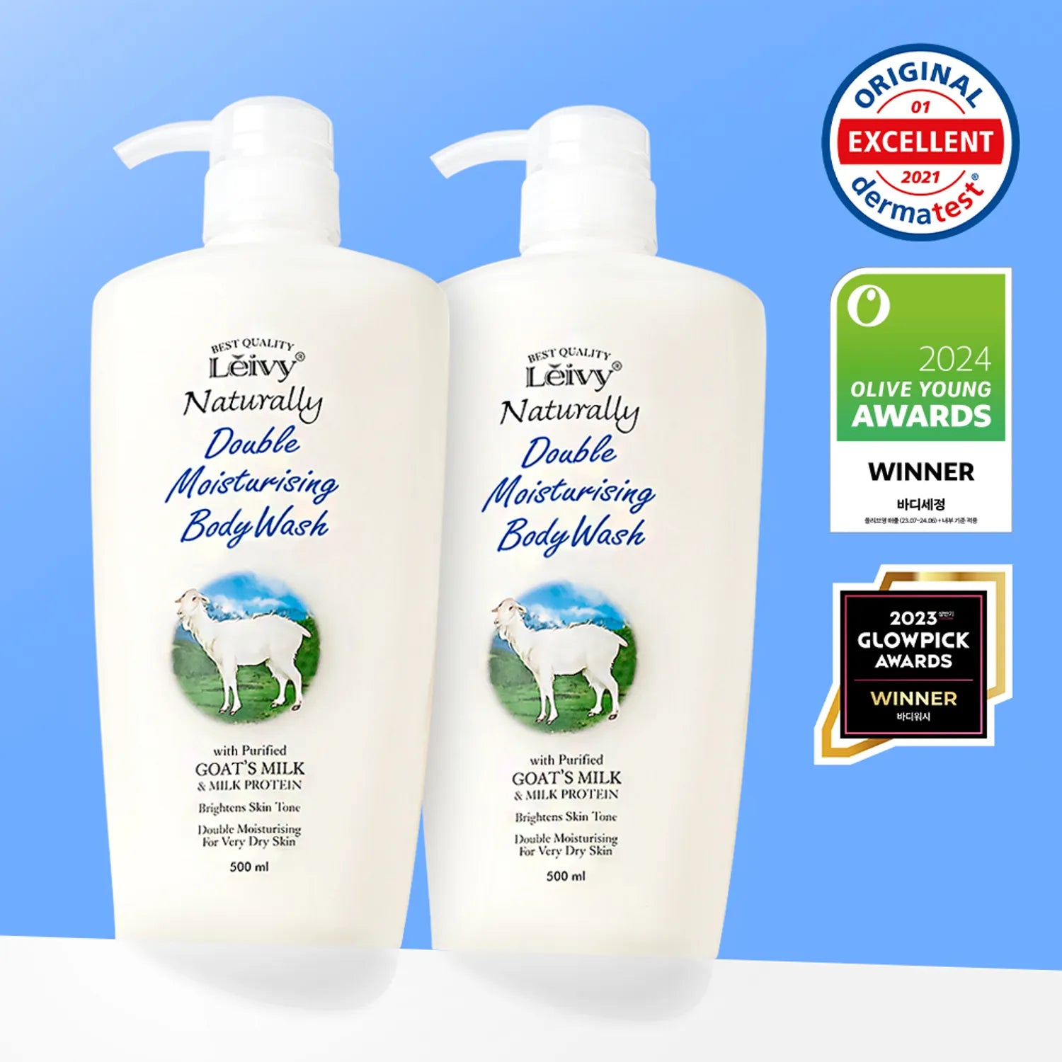 Leivy - Goat Milk Body Wash (500ml)