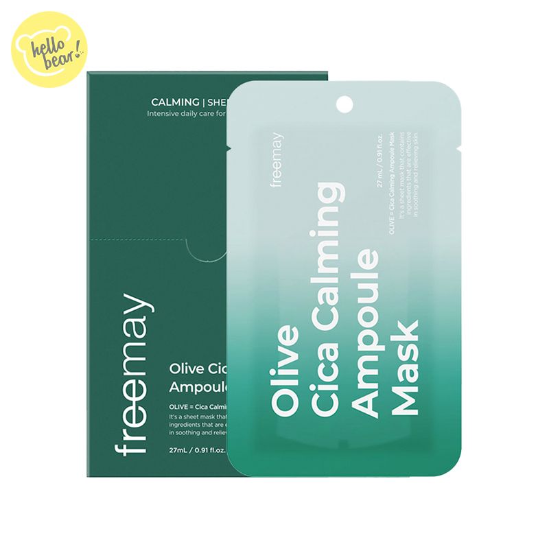Freemay - Olive Cica Calming Ampoule Mask (10pcs)