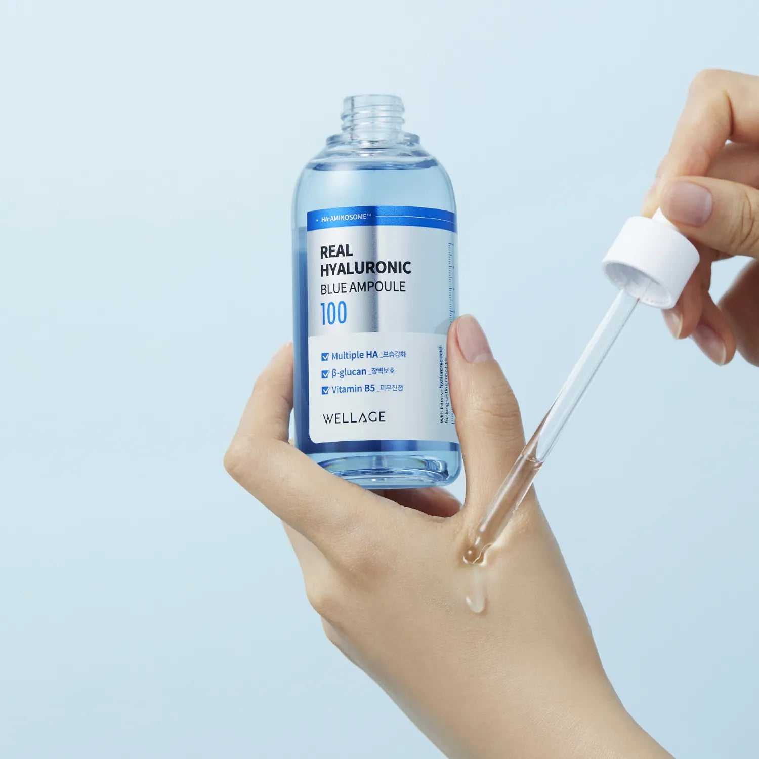 Wellage - Real Hyaluronic Blue 100 Ampoule (Set 100ml + 75ml)