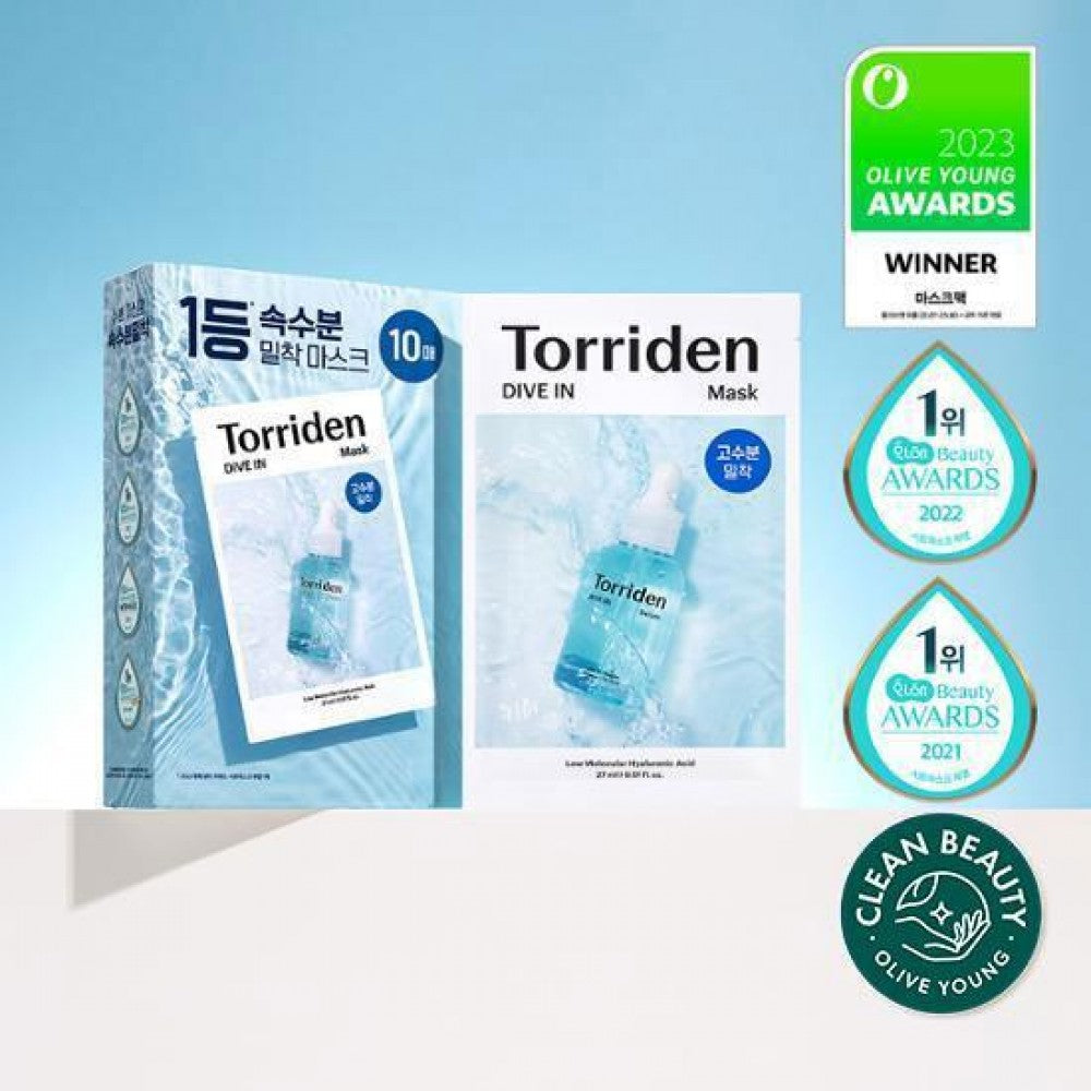 Torriden - Dive-in Low Molecular Hyaluronic Acid Mask (10pcs)
