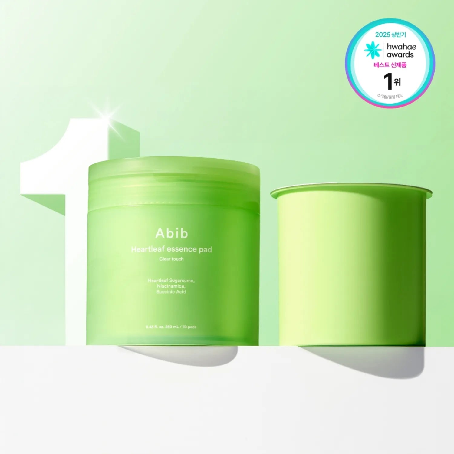 Abib - Heartleaf Essence Pad Clear Touch (70pcs + 70pcs)