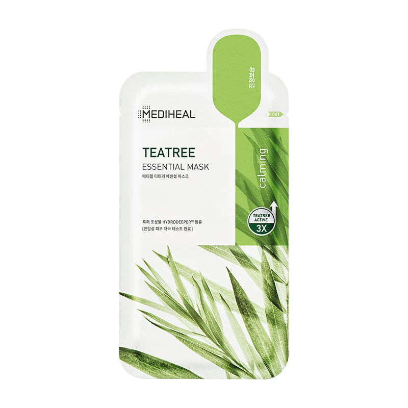Mediheal - Tea Tree Essential Mask Sheet Calming Moisturizing (10+1 Pcs)