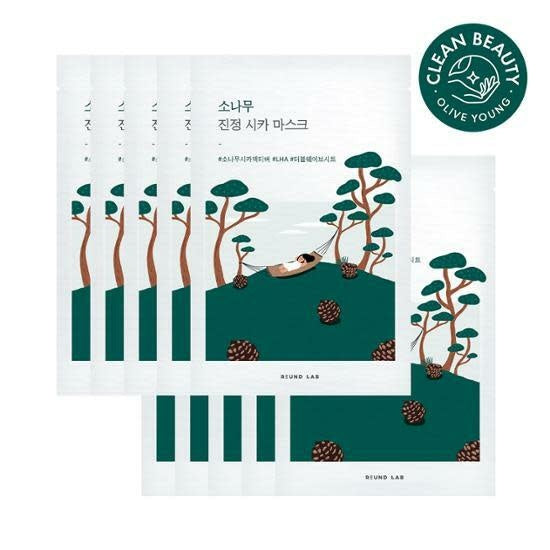 Round Lab - Pine Calming Cica Mask Sheet (10pcs)