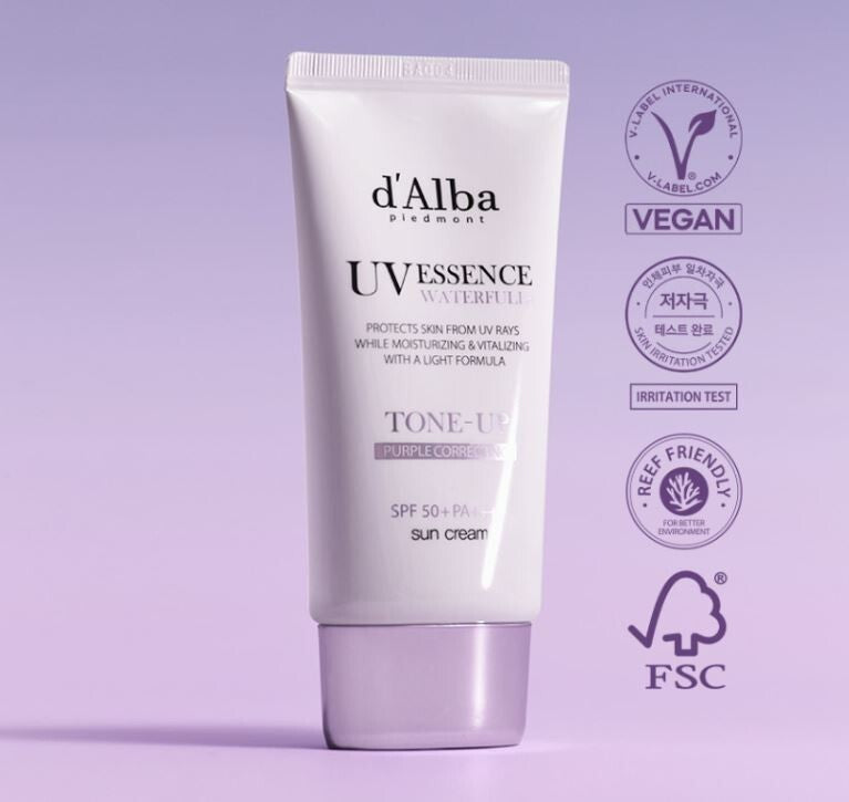 d'Alba - Waterful Tone Up Sun Cream Purple (50ml)