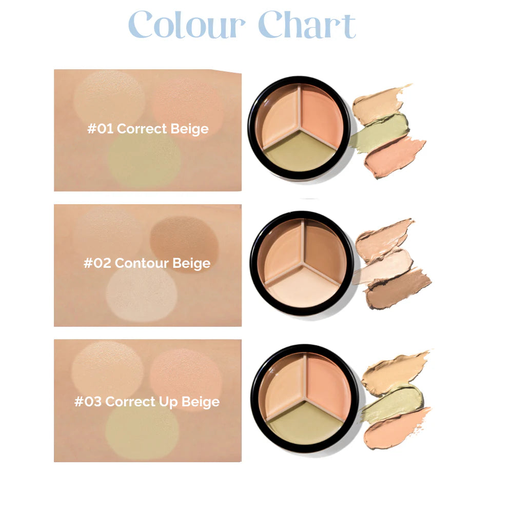 The Saem - Cover Perfection Triple Pot Concealer